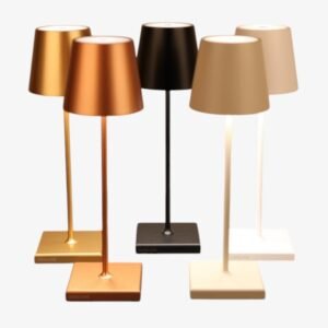 Dimmbare Tischlampe LunaGlow - Tragbar und Elegant